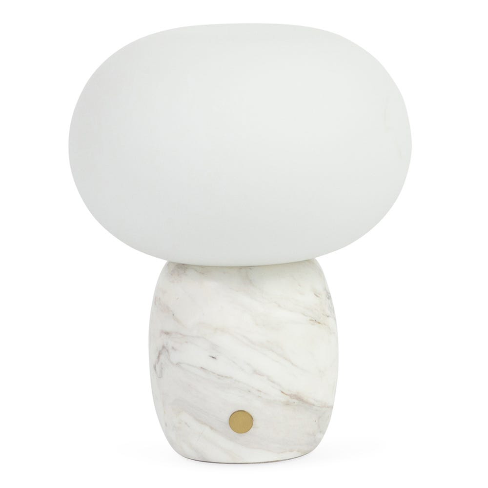 Heal's Pebble LED Portable Table Lamp White Marble 2