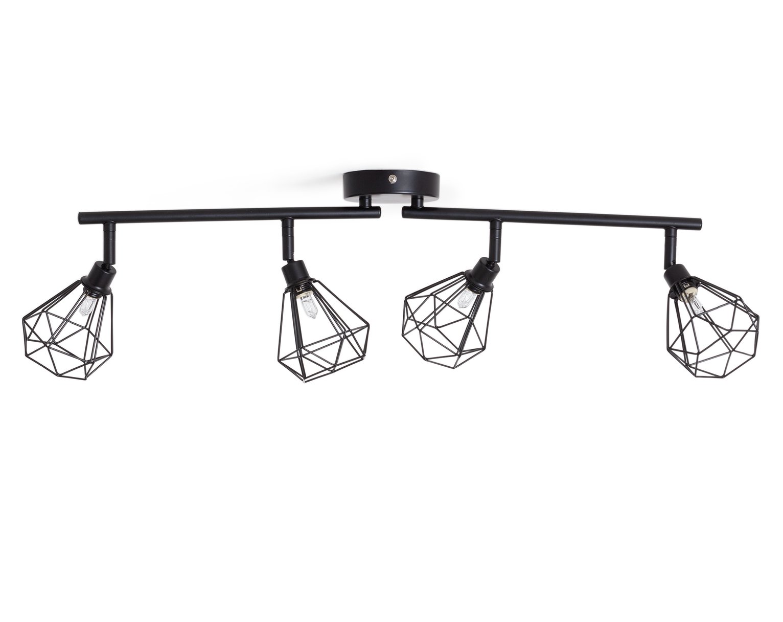 Argos Home Kanso 4 Light Spotlight - Black