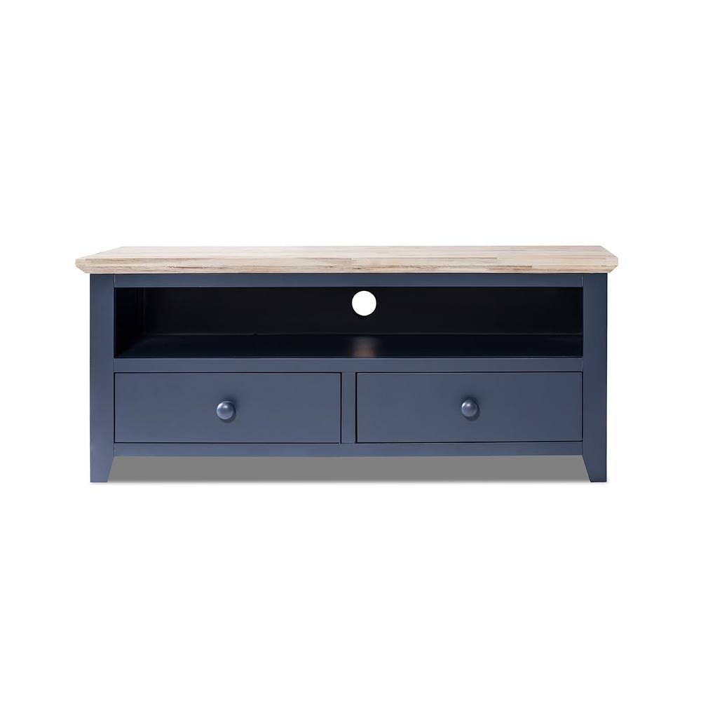 Statement Furniture Florence TV Stand With 2 Drawers & Shelf in Navy