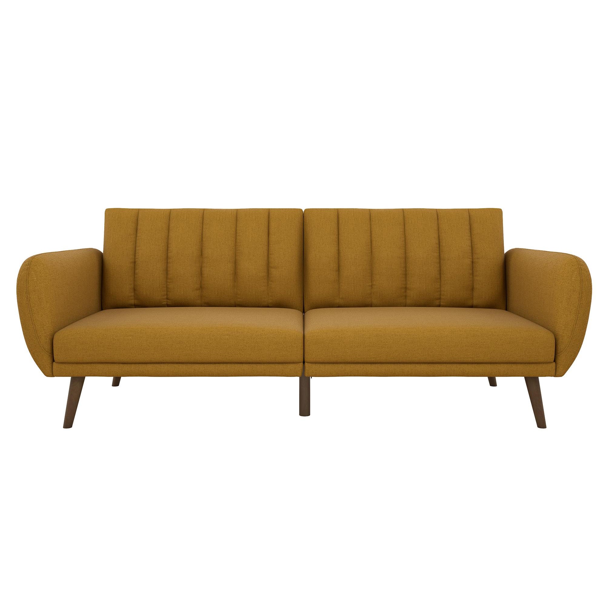 Brittany Linen Sofa Bed Yellow