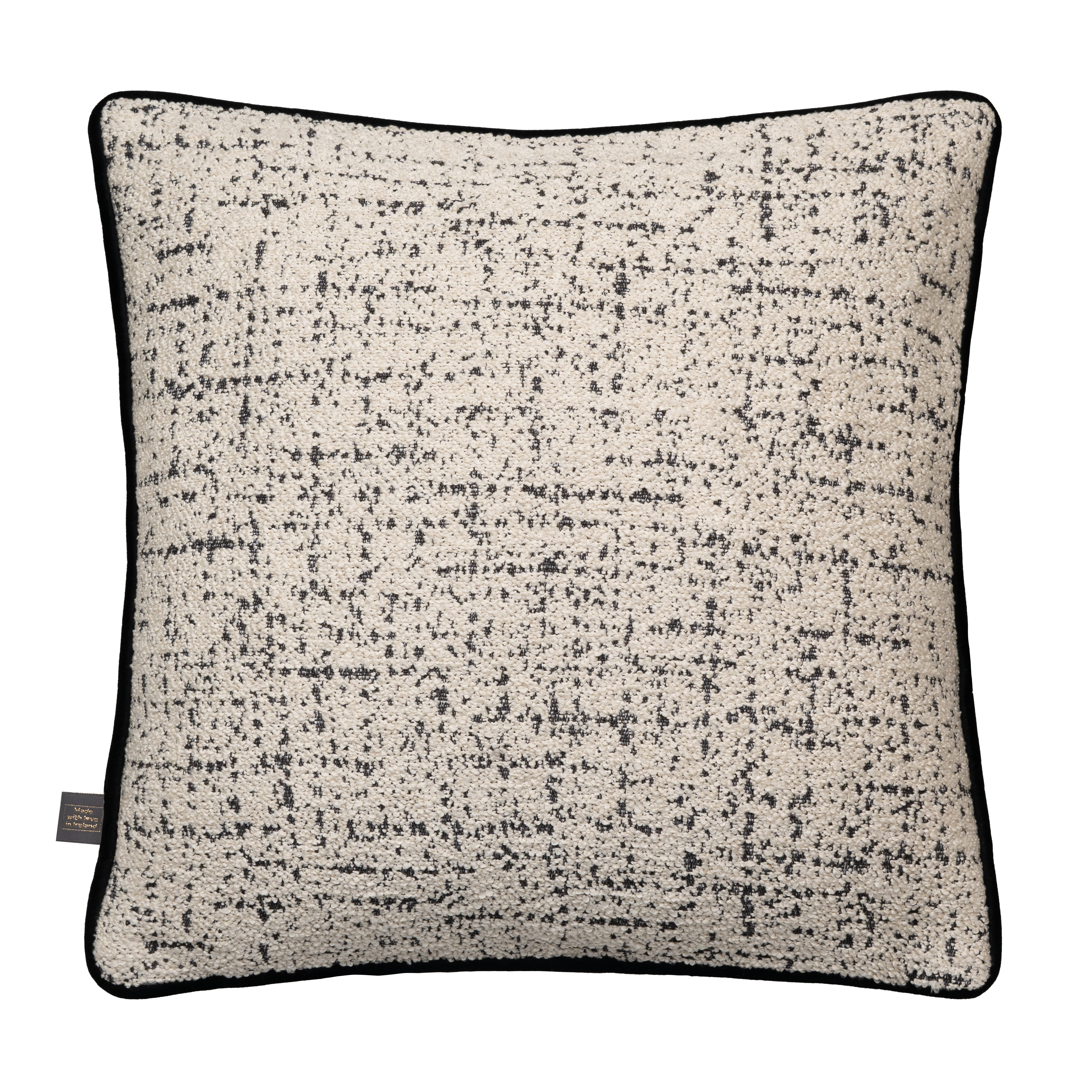 Monochrome Boucle Cushion, Square, Neutral | Barker & Stonehouse