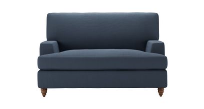 Isla Loveseat Sofabed in Midnight Blue Brushed Linen Cotton - sofa.com