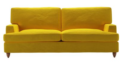 Isla 3 Seat Sofabed in Canary Cotton Matt Velvet - sofa.com