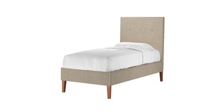 Avery 130cm Single Bed in Cashew Baylee Viscose Linen - sofa.com