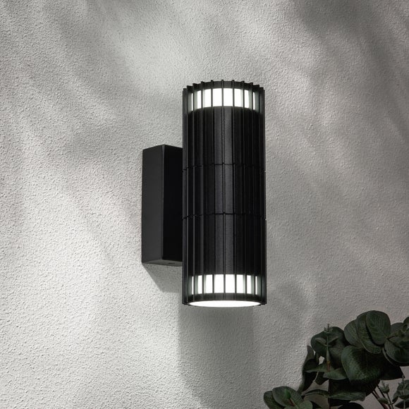 Muto Ribbed 2 Light Outdoor Wall Light
