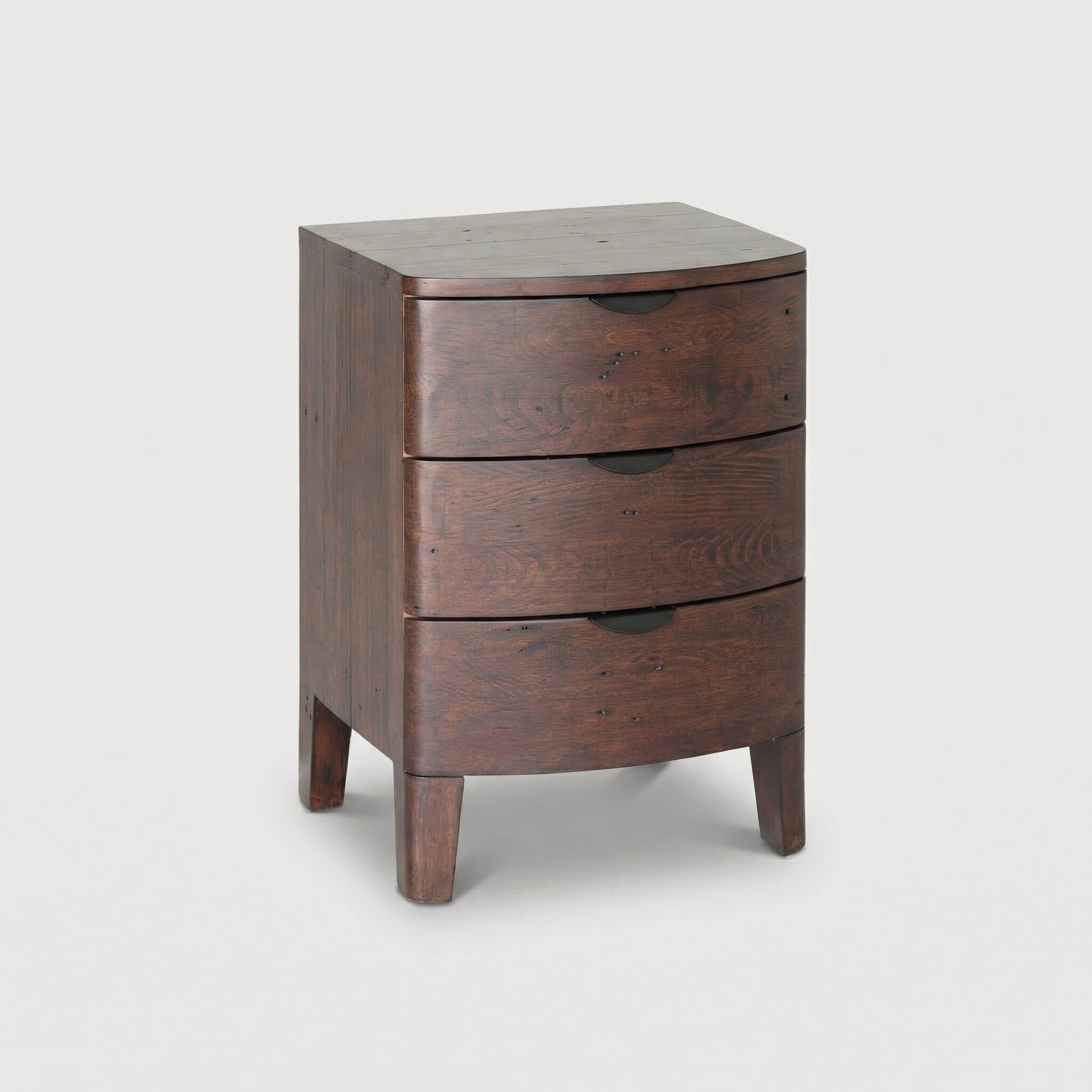 Zermatt Wide Bedside Cabinet With 3 Drawers, Pine Wood | Barker & Stonehouse