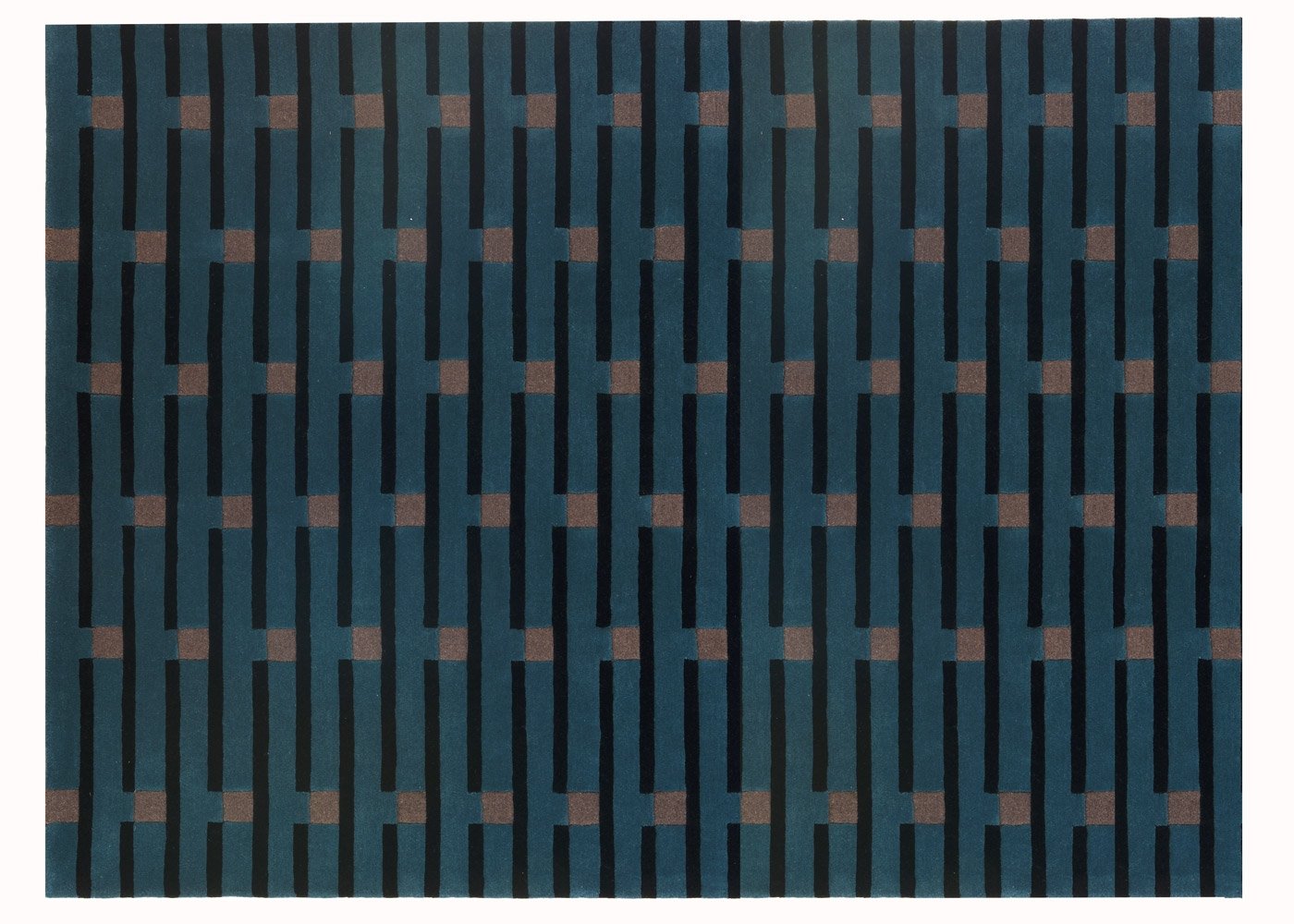 Case Purlin Flatweave Rug 170 x 240cm Petrol