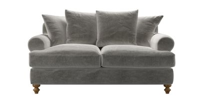 Teddy 2 Seat Sofa Bed in Squirrel Cotton Matt Velvet - sofa.com
