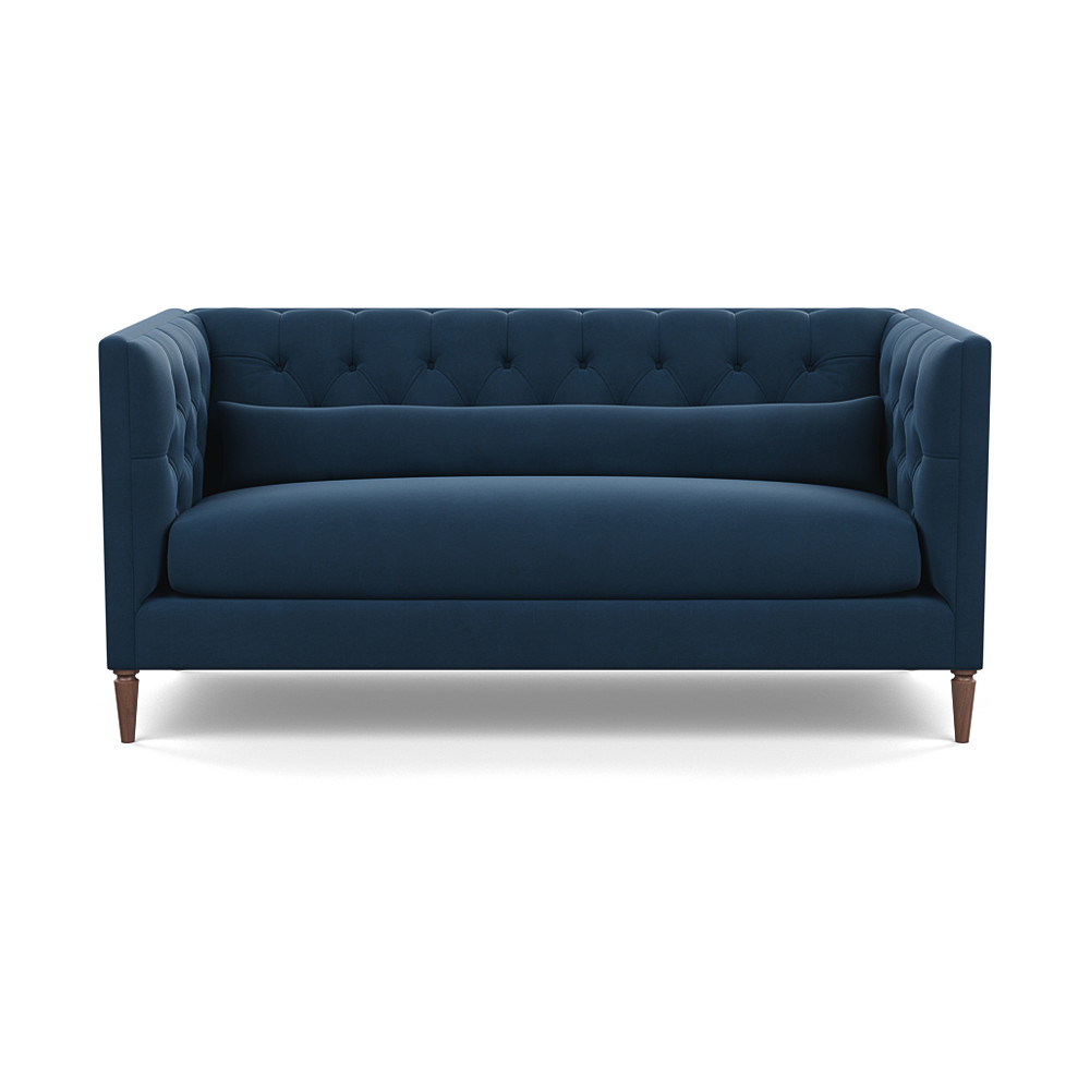 Heal's Balmoral 3 Seater Sofa Smart Velvet Pacific Walnut Feet