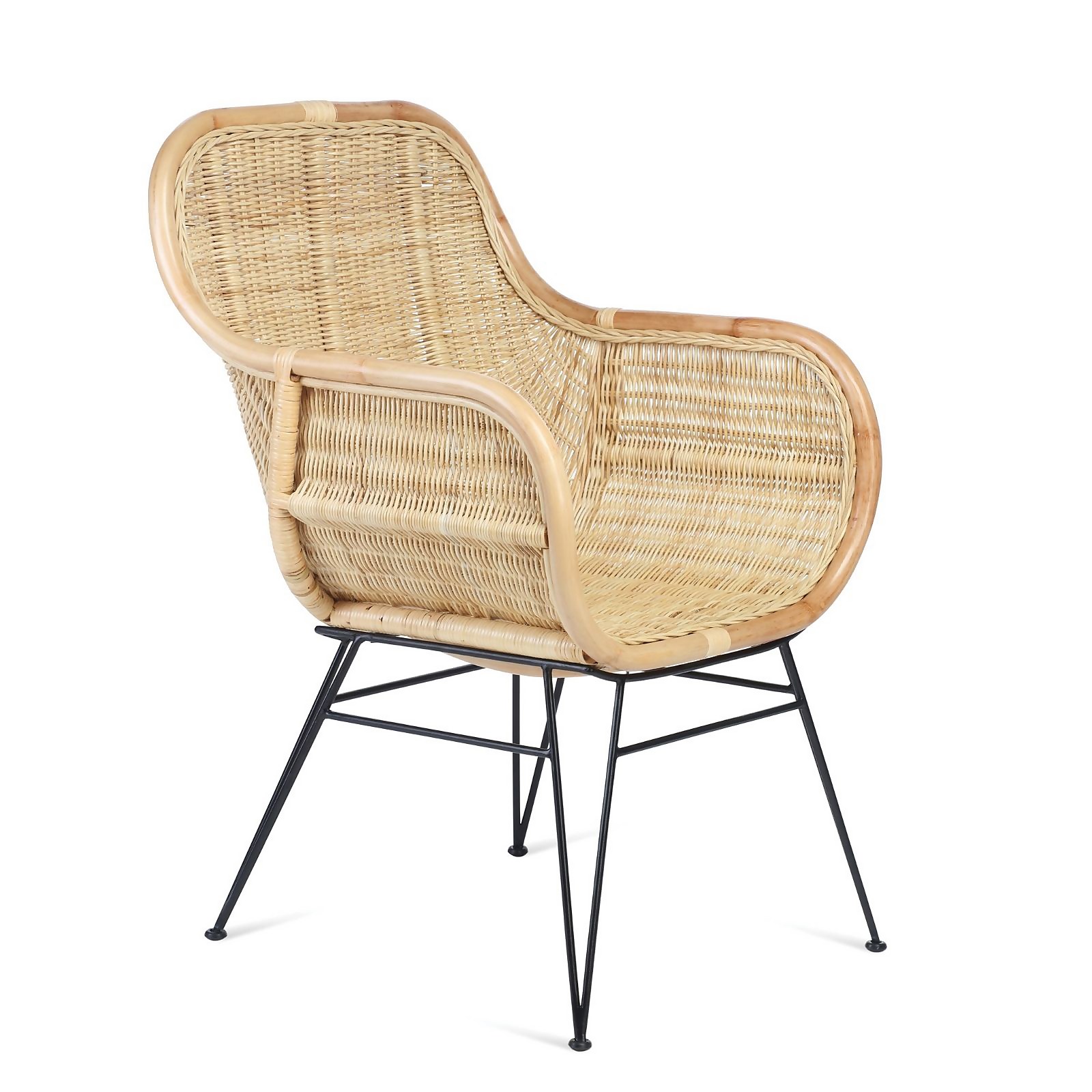 Porto Wicker Occassional Chair in Natural