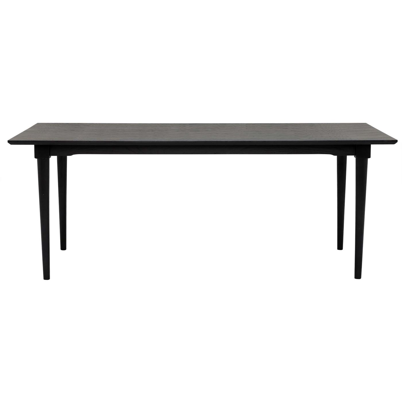 Black Oak Dining Table - W160 x D90 x H76cm - Barker & Stonehouse