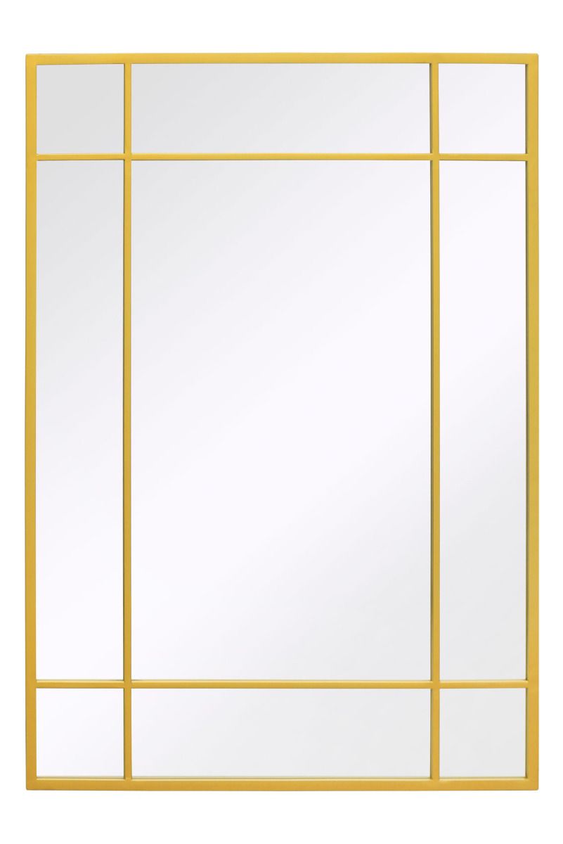 MirrorOutlet Gold Modern Contemporary Garden Wall Mirror 39" X 27" (100x70CM) 3