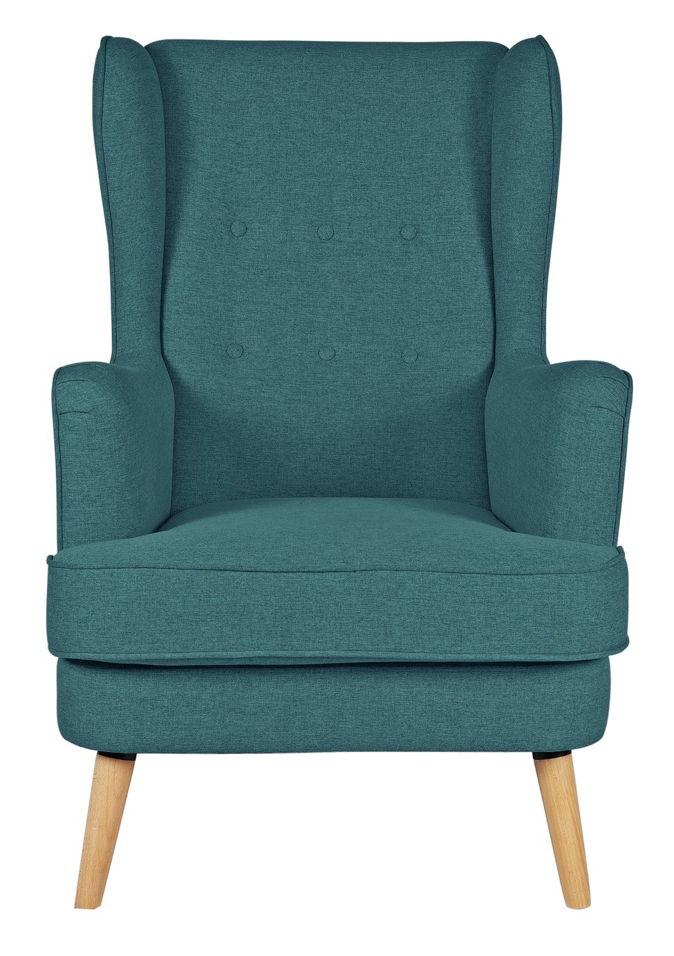 Habitat Callie Fabric Wingback Chair - Teal