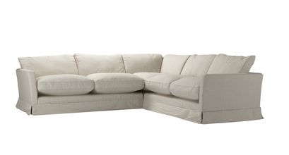 Otto Asym. Crn: LHF 2.5 Seat w RHF 2 Seat in Canvas Pure Belgian Linen - sofa.com