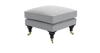 Bluebell Small Square Footstool in White Cliffs Whitstable - sofa.com