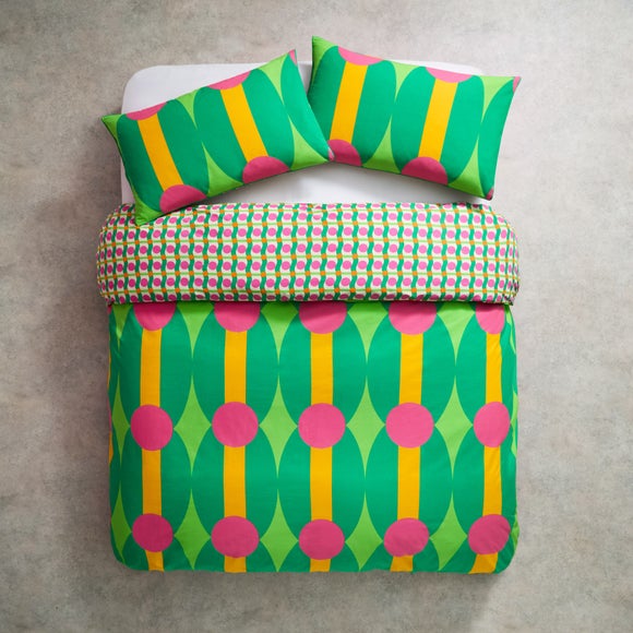 Yinka Ilori Rhythm 100% Cotton Duvet Cover & Pillowcase Set