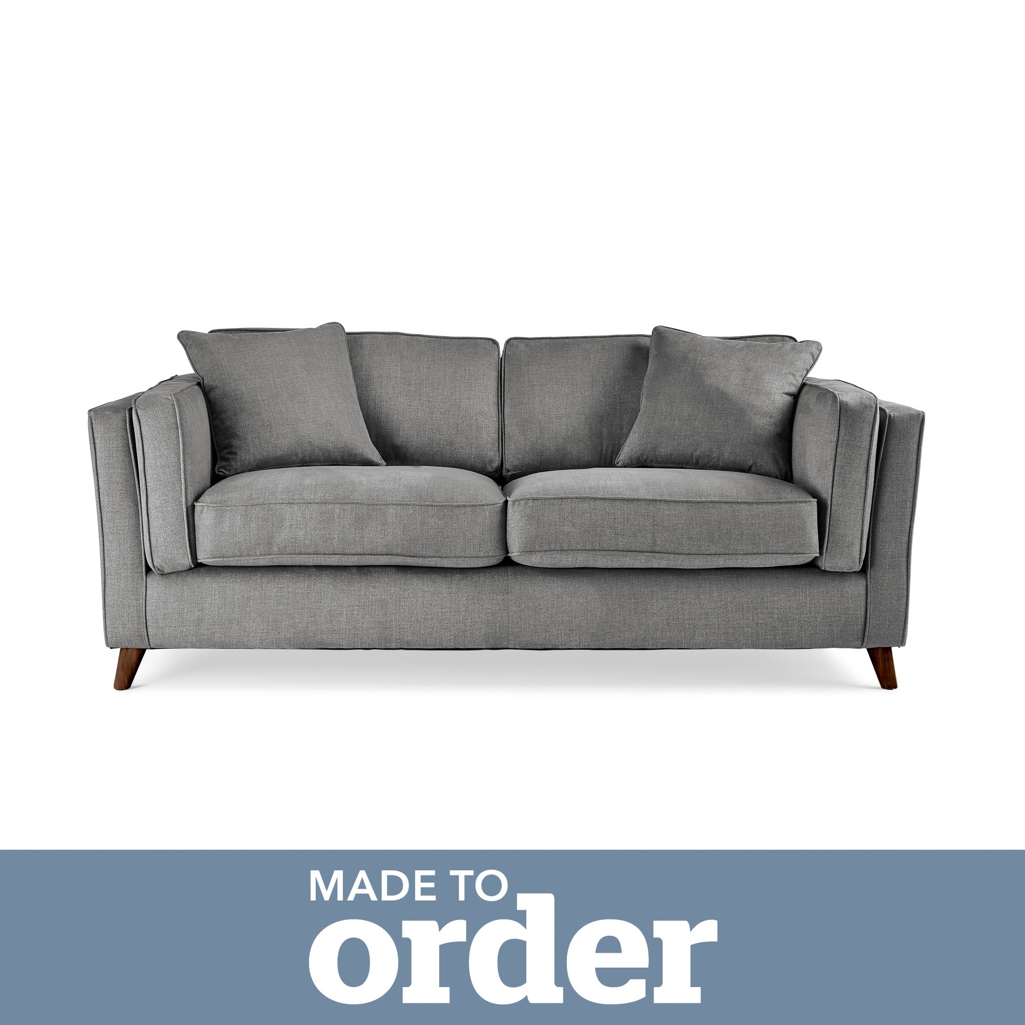Arabella 2 Seater Sofa Brushed Plain Fabric Brushed Plain Graphite