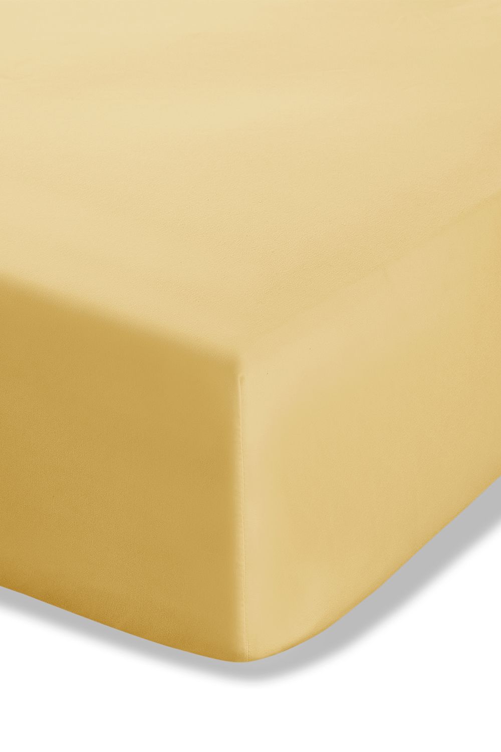 Catherine Lansfield 'Easy Iron Percale' Combed Polycotton 35cm Depth Sheet in Yellow | Size: Super King Fitted