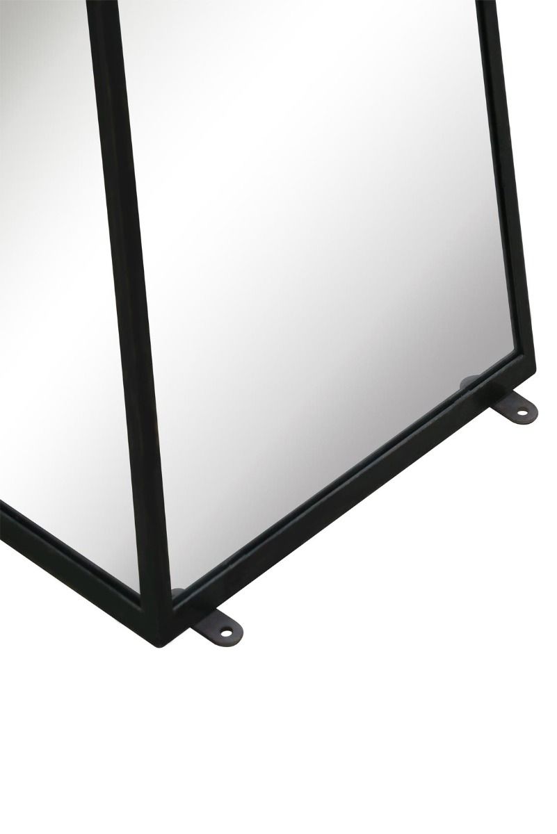 MirrorOutlet Black Metal Edged Mirrored Garden Ornament (150CM X 30CM X 30CM) 6