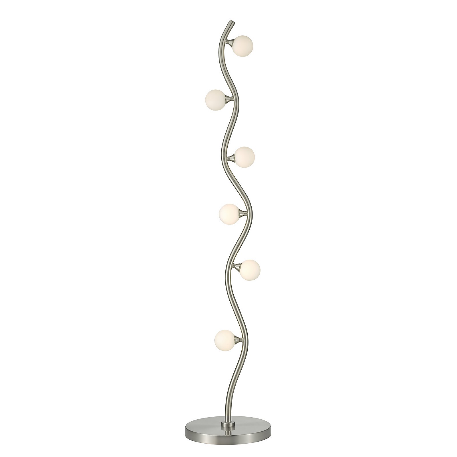 Otto 6 Light LED Floor Lamp - Nickel