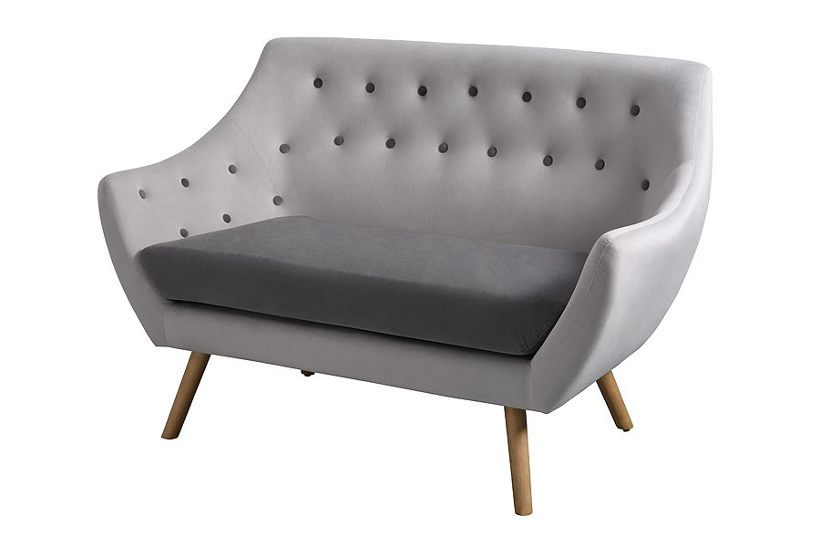 Poet Sofa, Grey Two Tones