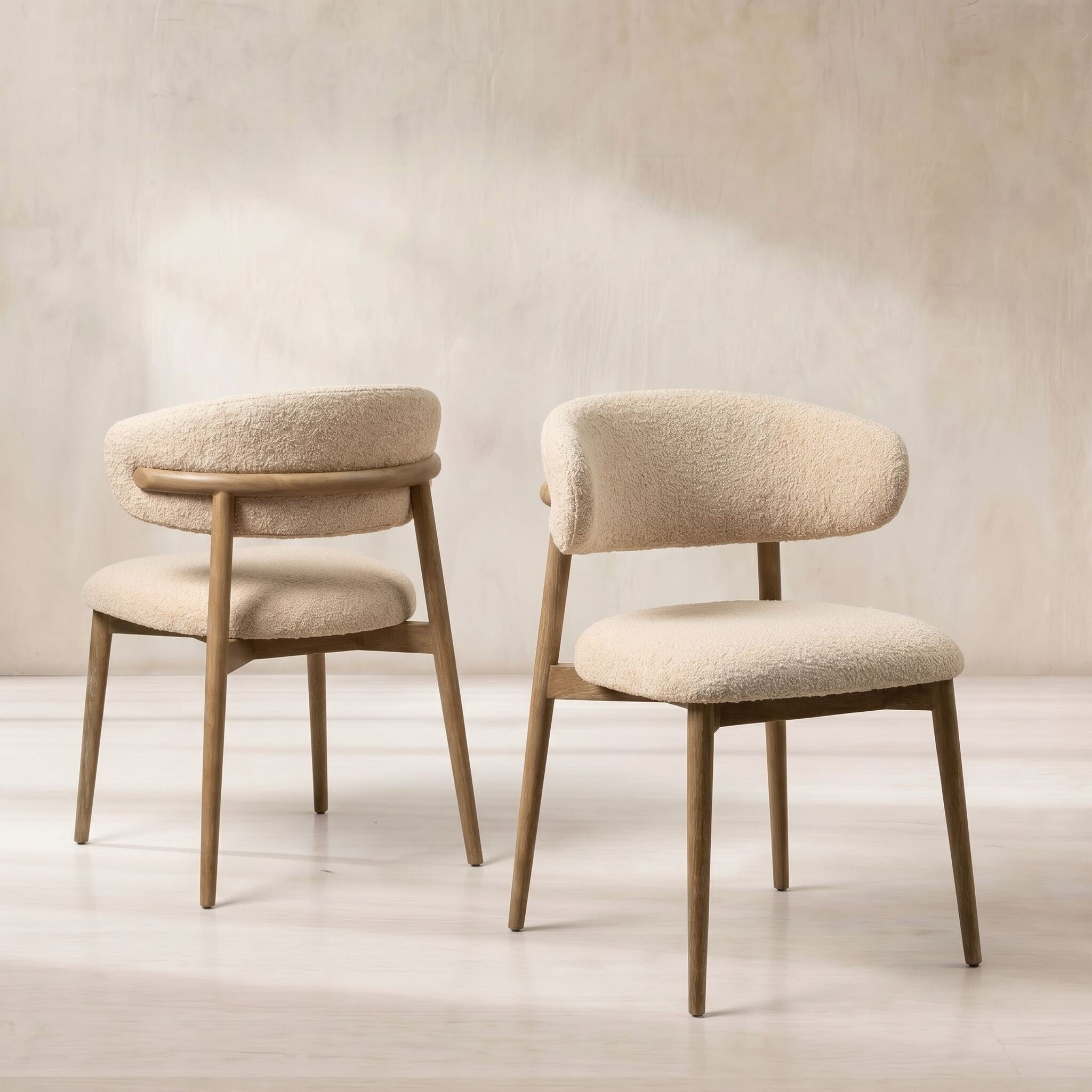 Lexa Dining Chair, Neutral Boucle | Barker & Stonehouse