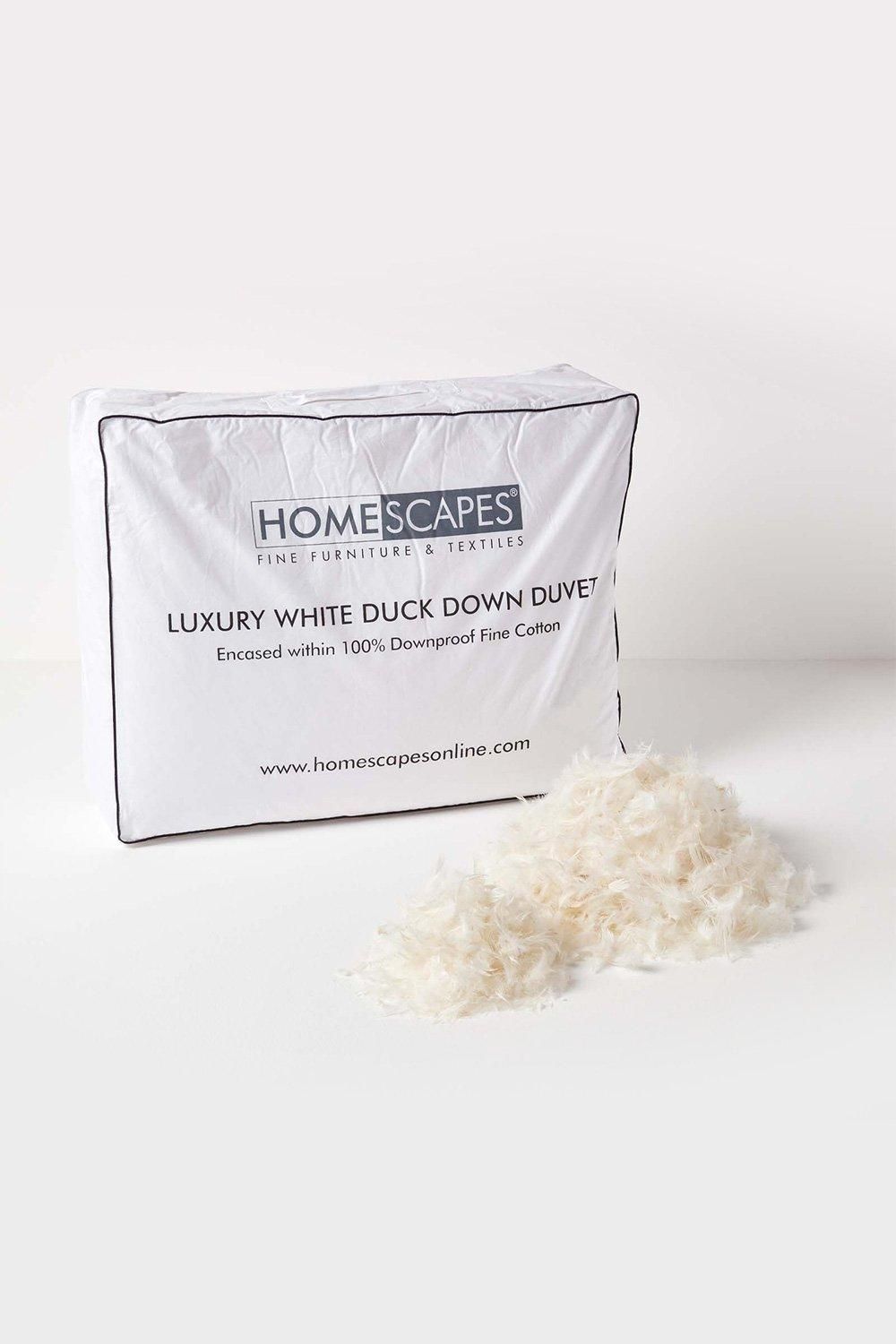 Homescapes Luxury White Duck Down 10.5 Tog Autumn Duvet 4
