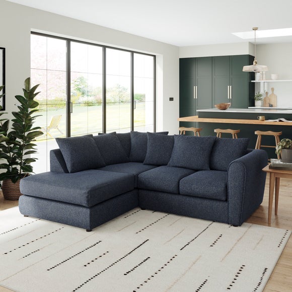 Blake Multi Texture Corner Chaise Sofa
