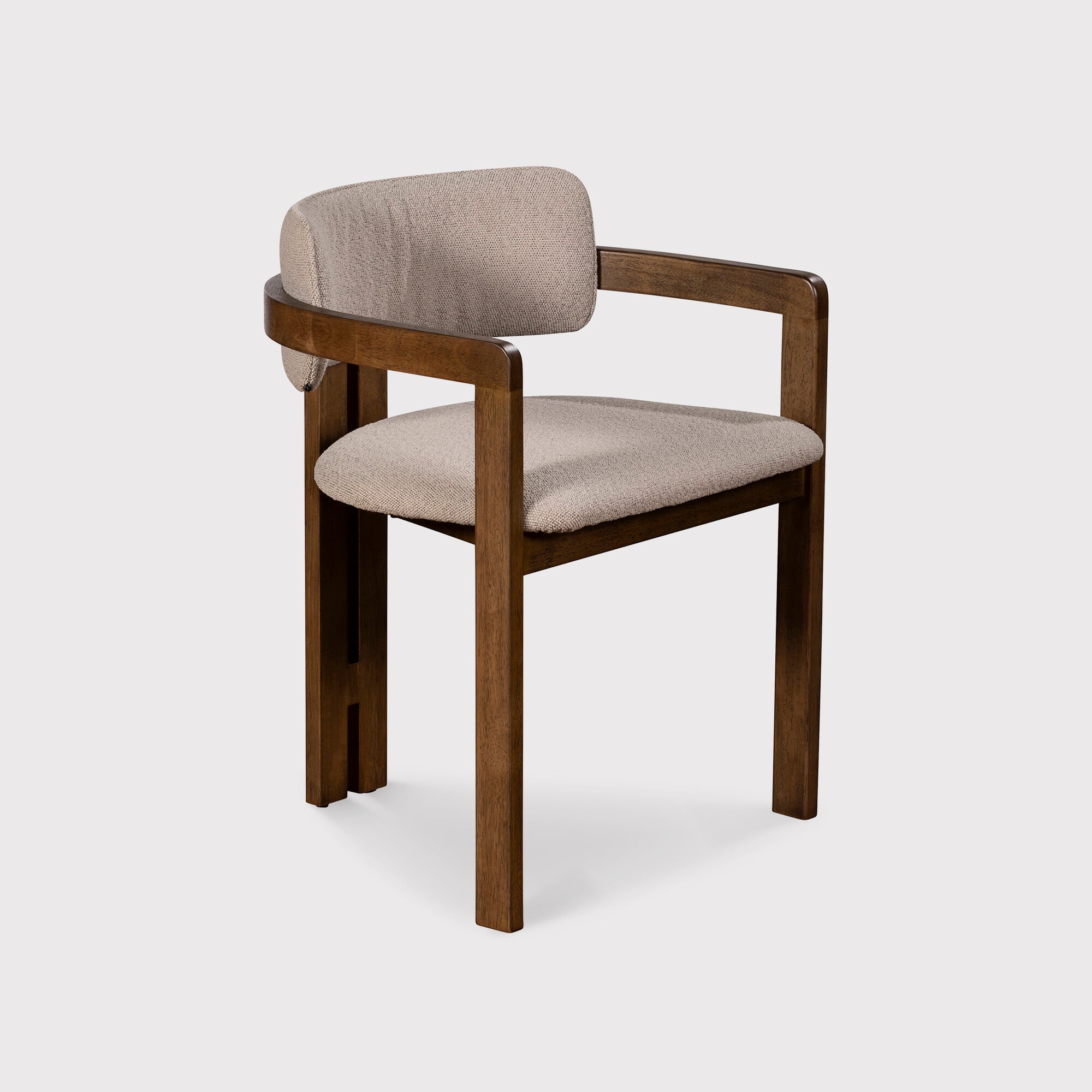 Kemi Arm Armchair, Neutral Fabric | Barker & Stonehouse