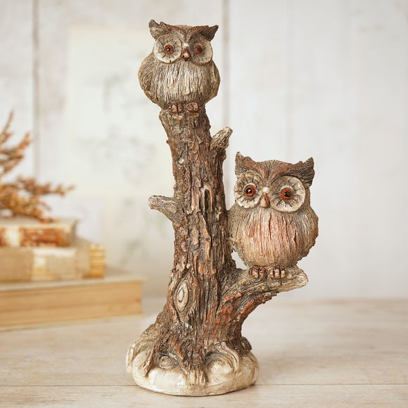 Country Living Owls On A Tree Ornament