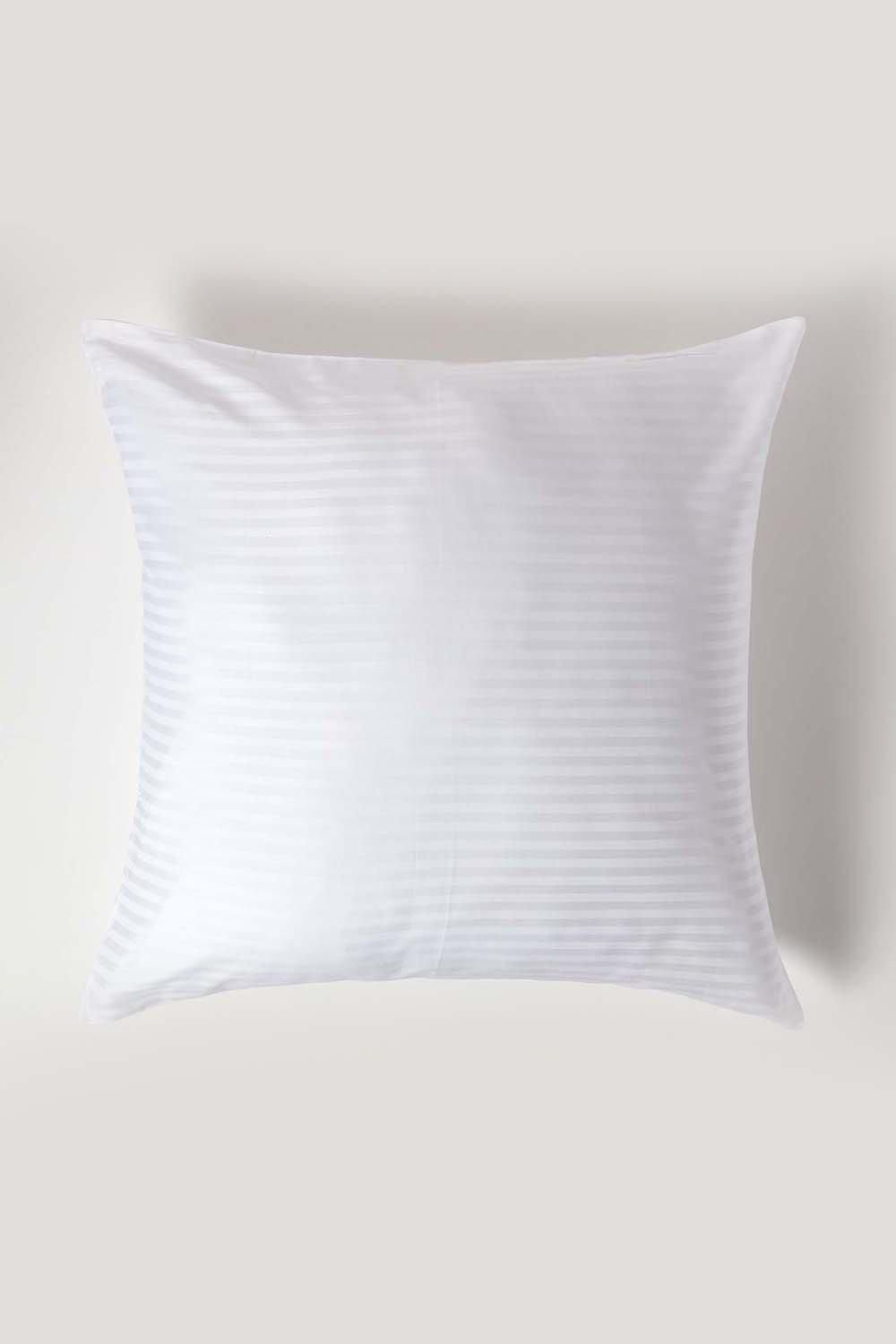 Homescapes Continental Egyptian Cotton Pillowcase 330 TC, 80 x 80 cm in White