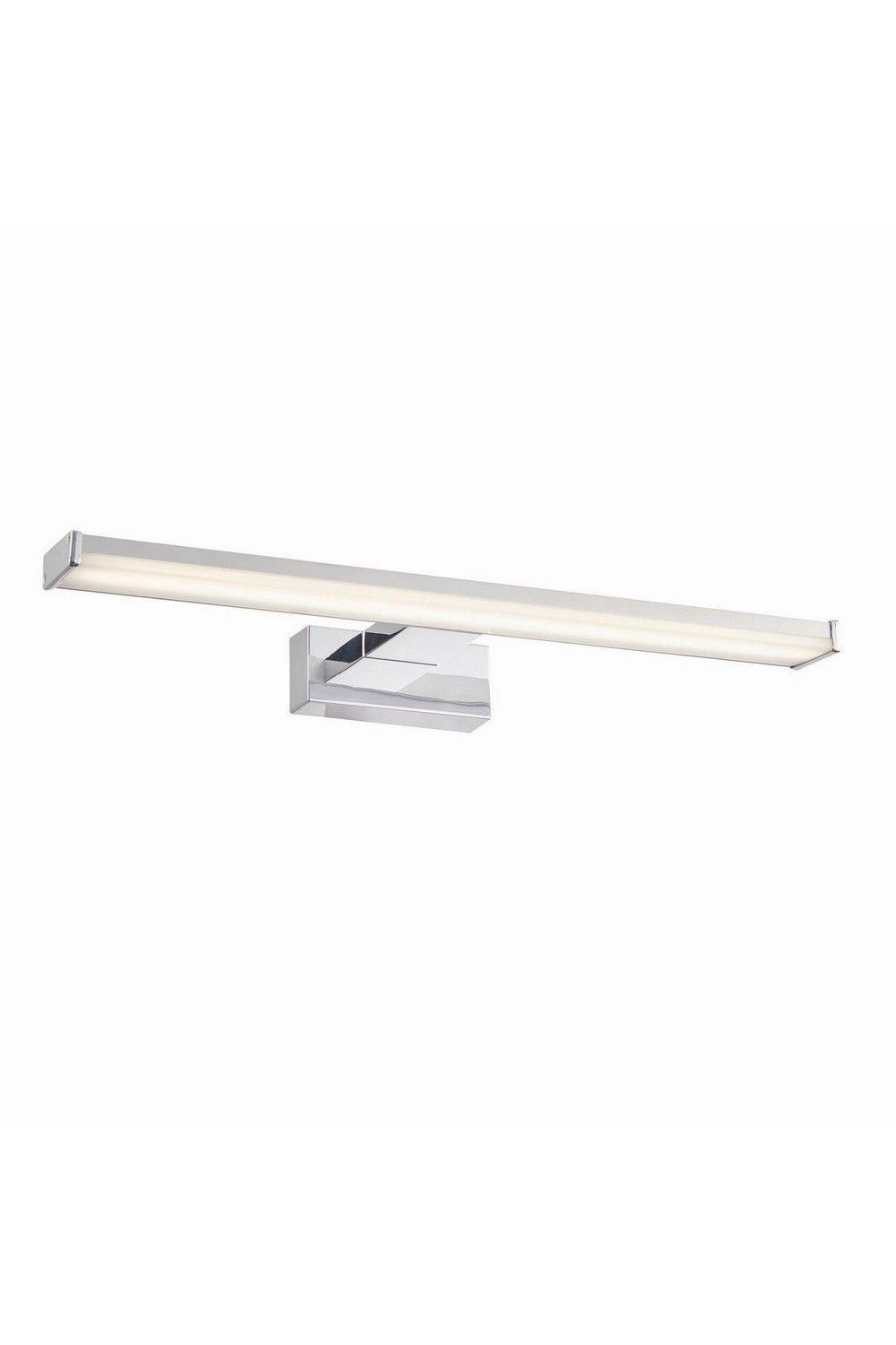 Netlighting Axis LED 1 Light Bathroom Wall Frosted Polypropylene Chrome Abs Plastic IP44 in Grey