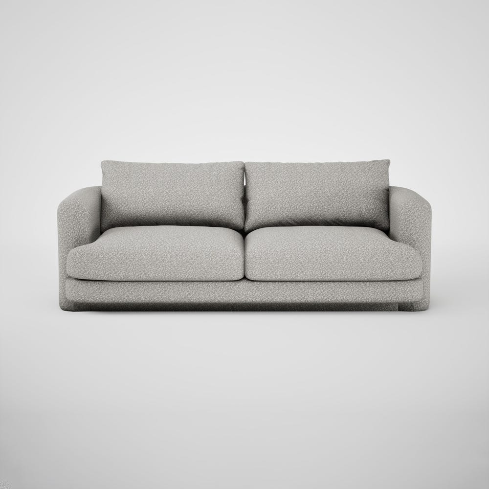 Heal's Rafi 3 Seater Sofa Chunky Boucle Ecru 2