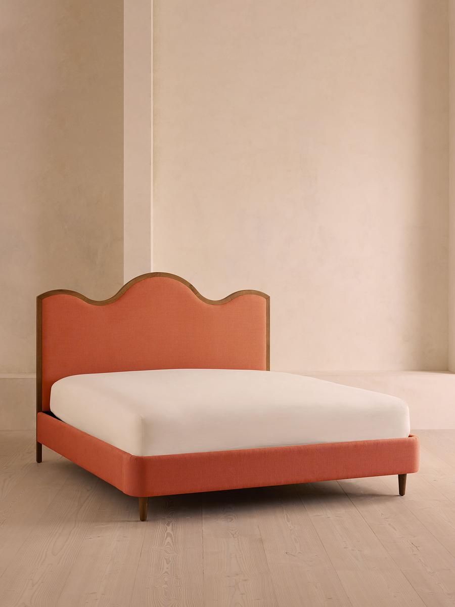 Aubrey Bed, Super king, Linen, Antique Rose