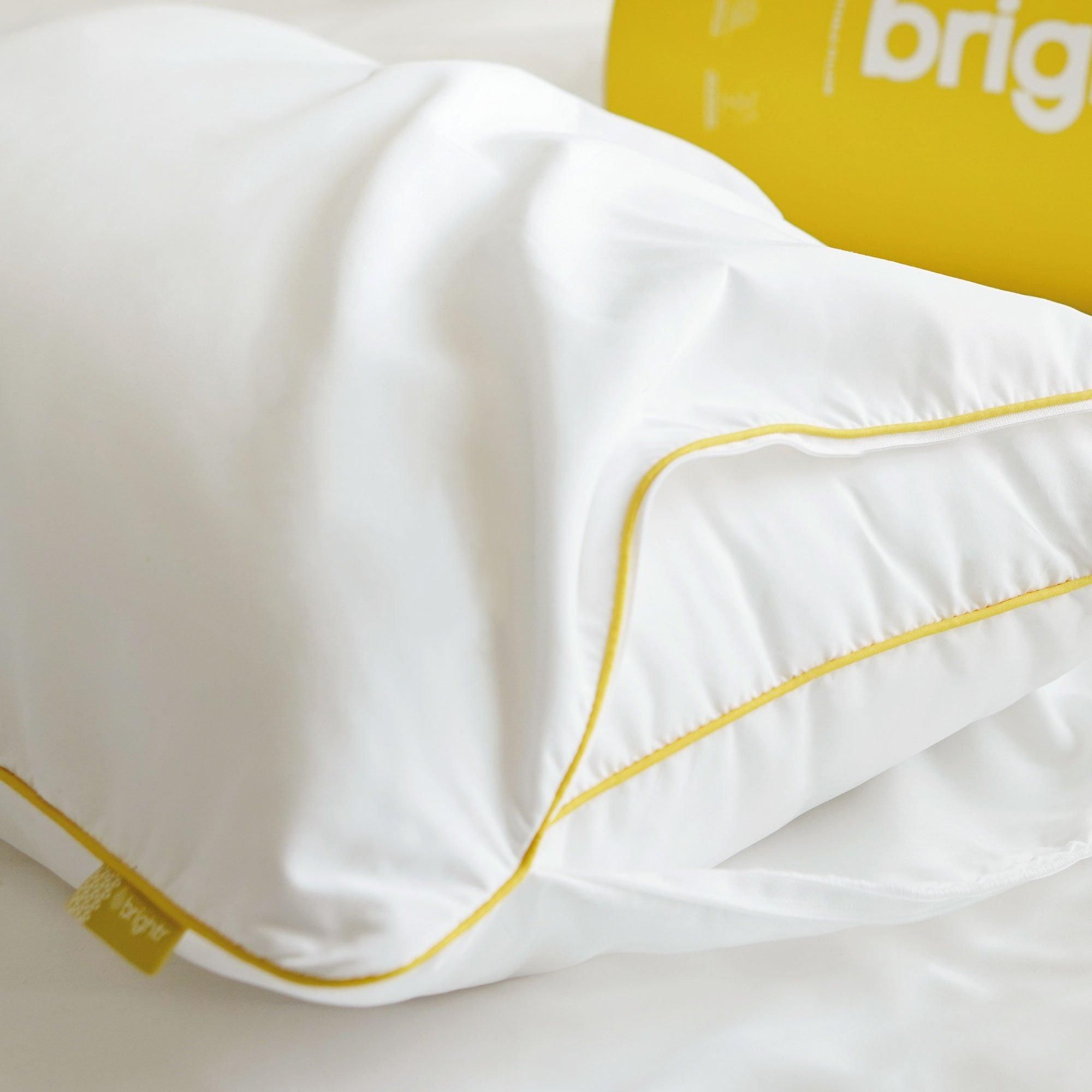 Brightr Sleep Copper Infused Hypoallergenic Pillow Protector in White