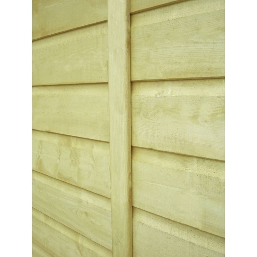 Shires Pressure Treated Corner Shed Shiplap Garden Shed Approx 7 x 7 Feet in Brown 4