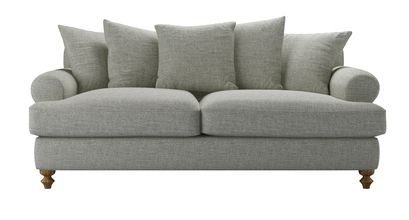 Teddy 3 Seat Sofa Bed in Grey Marl Highland Tweed