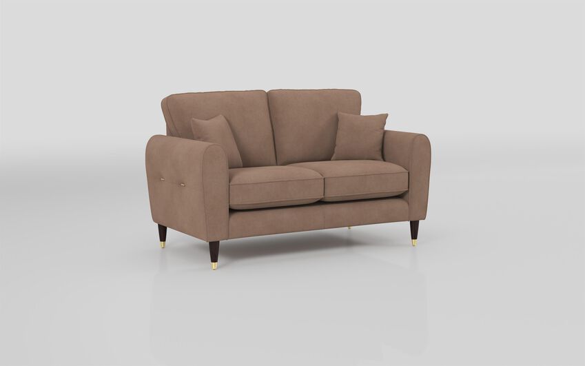 Beige Fabric Newsham 2 Seater Sofa Standard Back