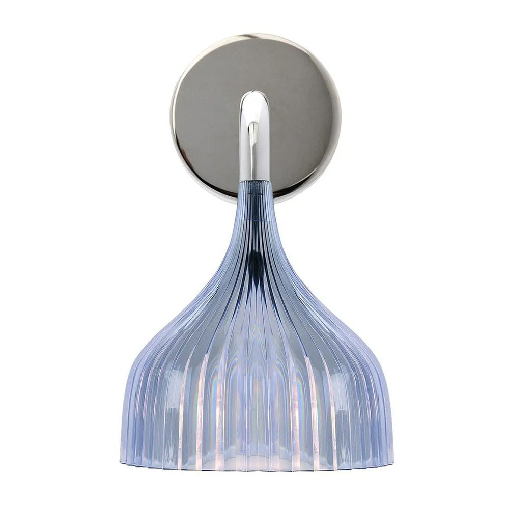 Kartell E' Wall Light Transparent Blue 2