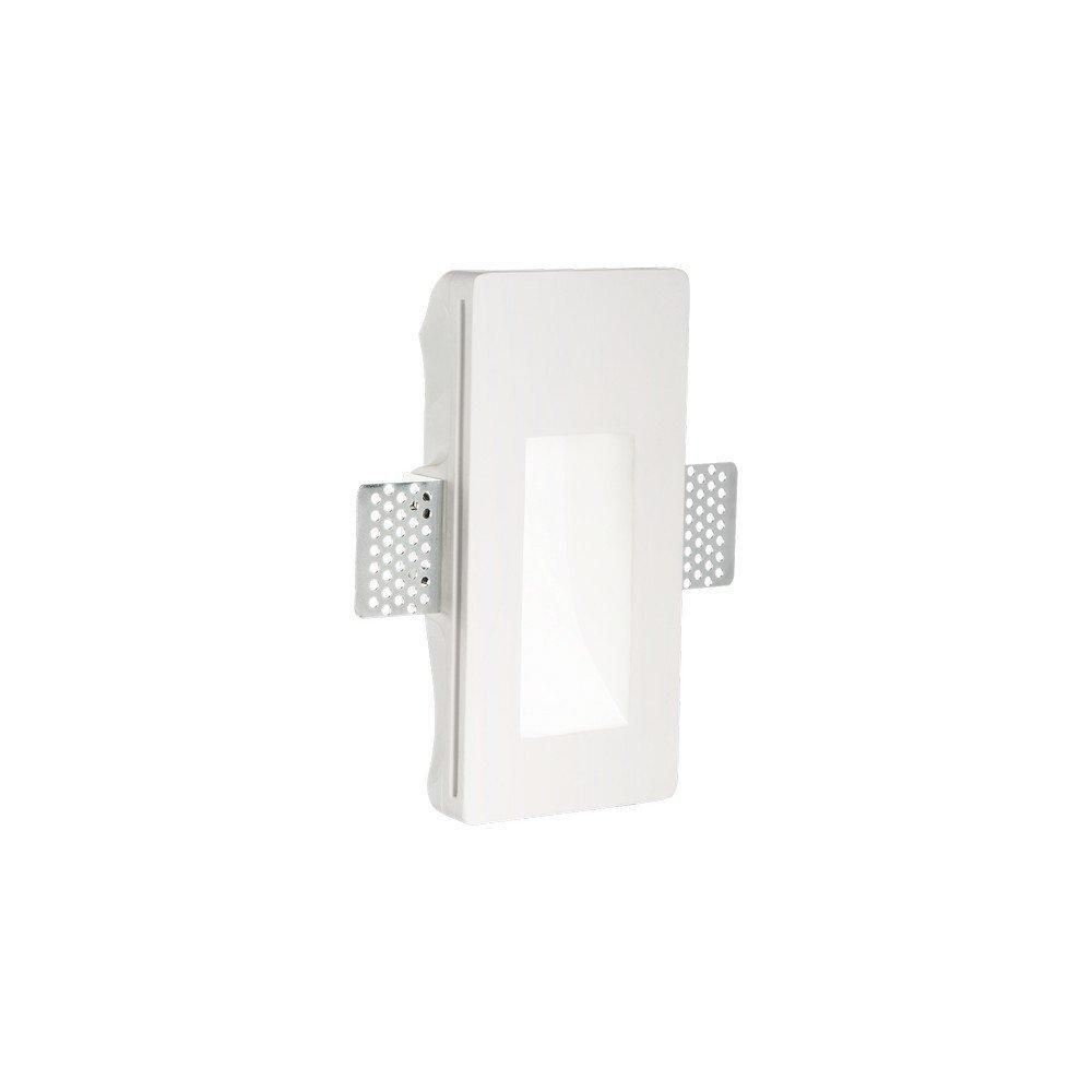 Netlighting Walky2 Integrated LED Plaster In Indoor Recessed Marker Wall Lamp 1 Light White 3000K