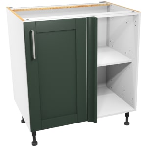 Wickes Ohio Forest Green Corner Base Unit - 800mm