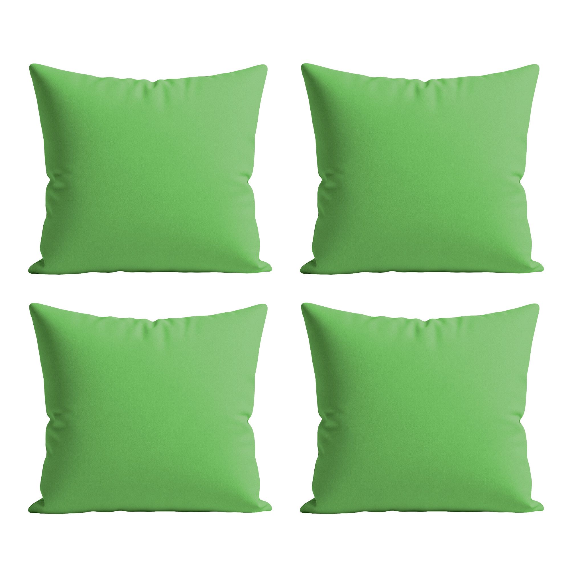 Snug City Waterproof Outdoor Garden Cushion Covers Patio Cushion Cover Cases Square Pack Of 4 in Light Green