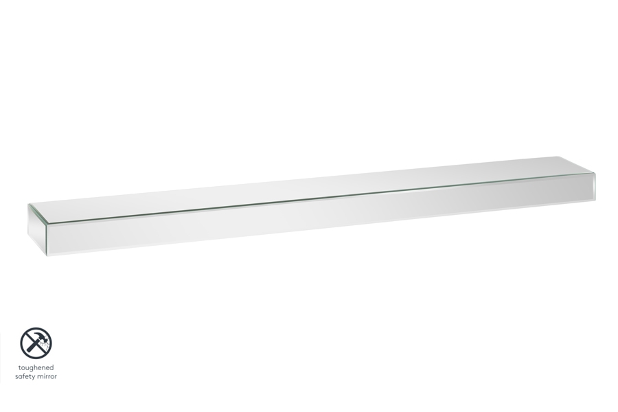 Mirrored Floating Wall Shelf 120cm