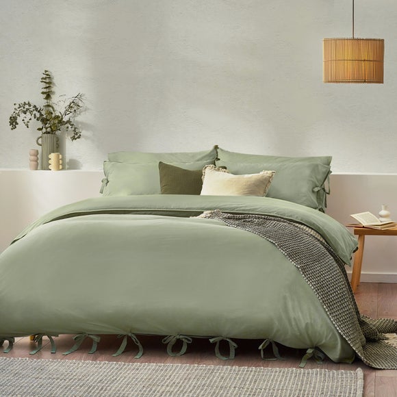 Riviera Yard Mallow Bow Tie 100% Cotton Duvet Cover & Pillowcase Set
