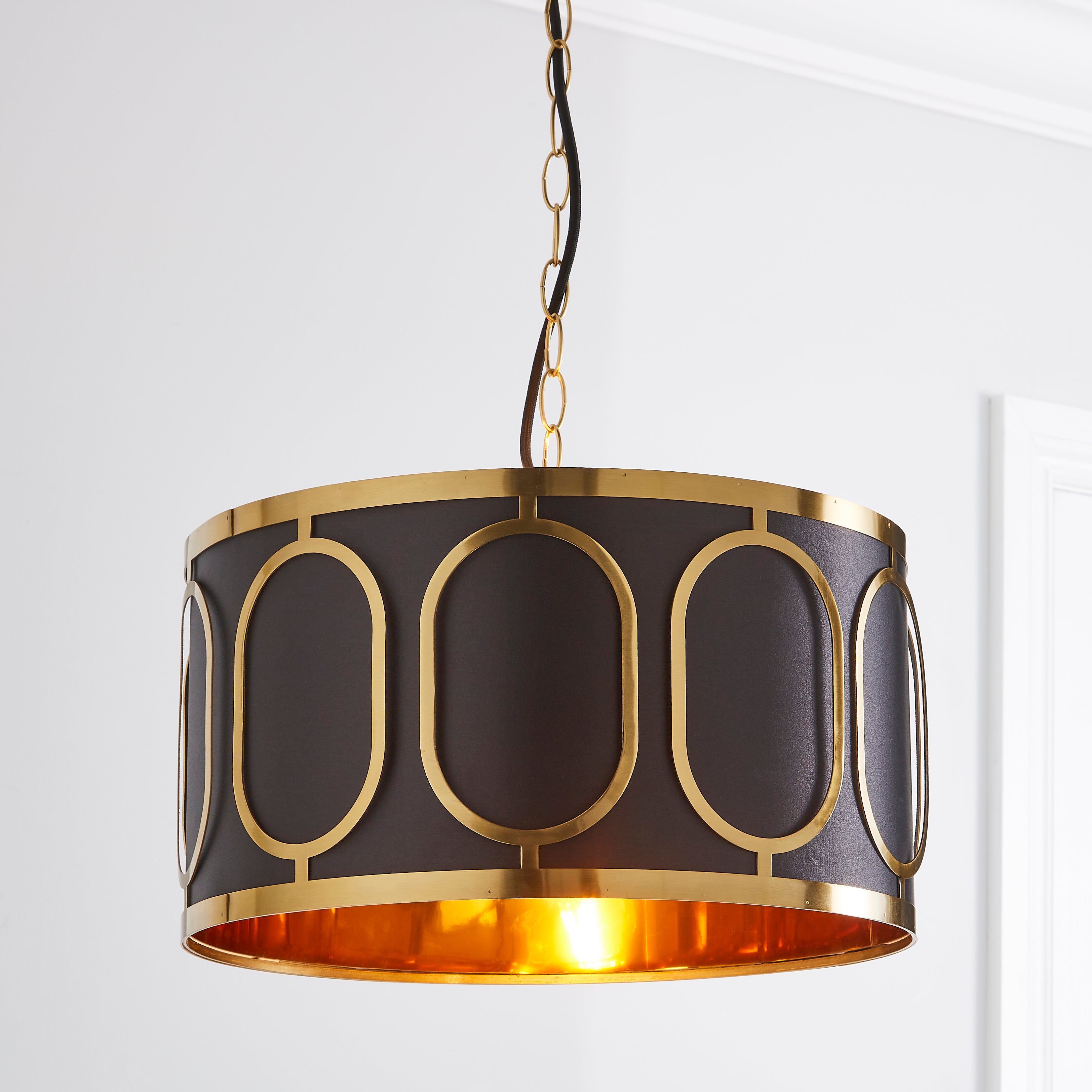 Hanna 1 Light Pendant Fitting Gold