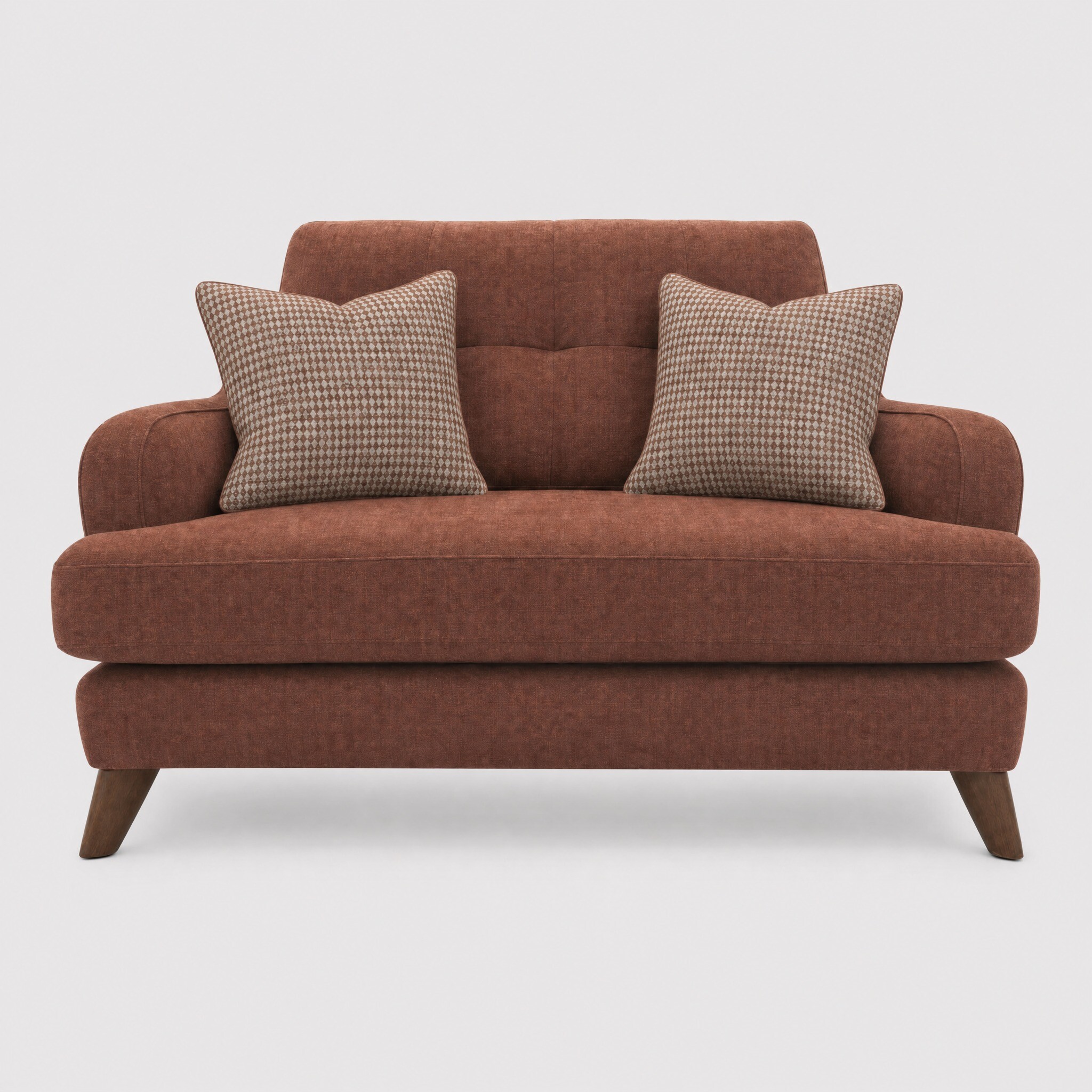 Loften Cuddler-Witton Brick.M Scats-Harley Brick Armchair, Red Fabric | Barker & Stonehouse