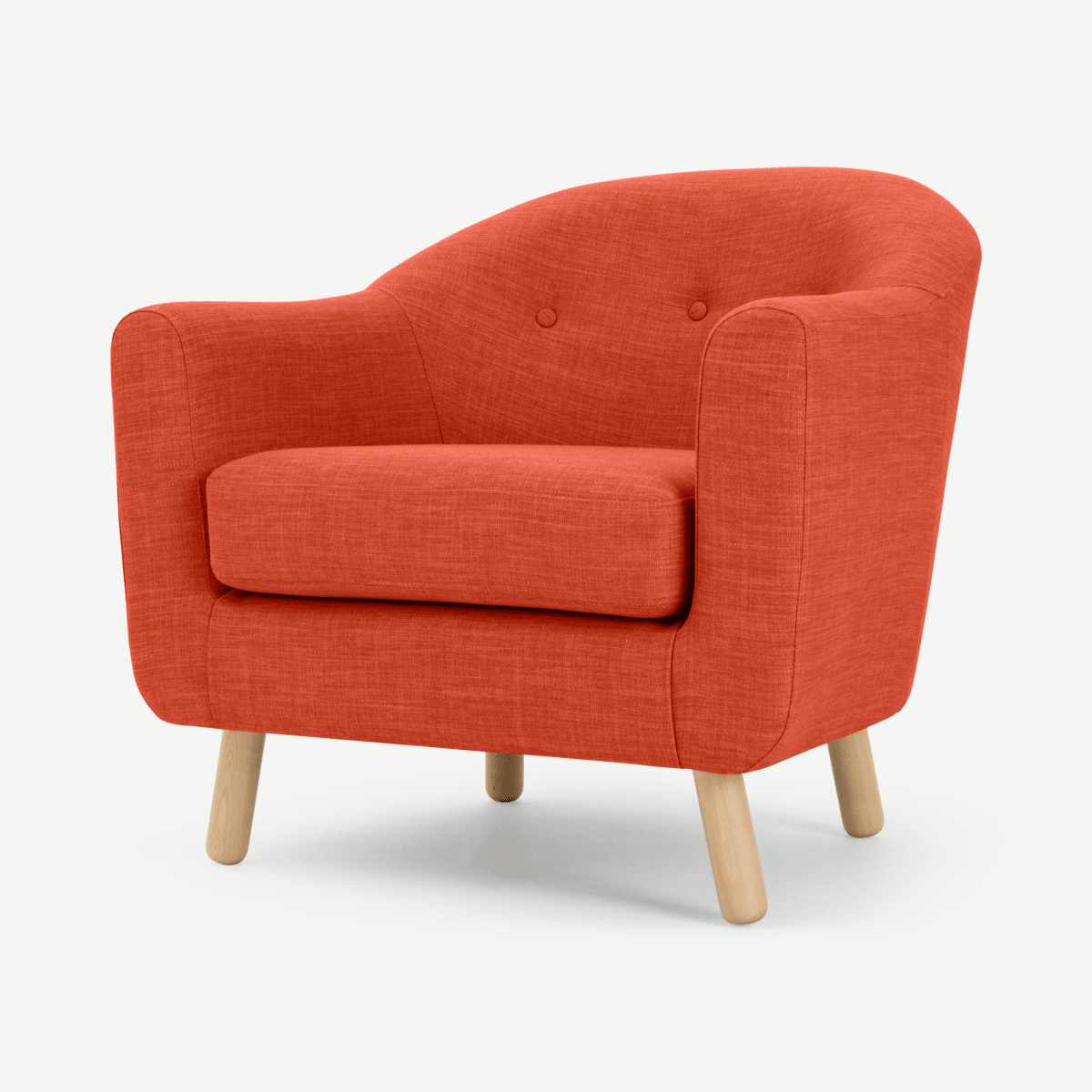 Lottie Armchair, Tuscan Orange Fabric