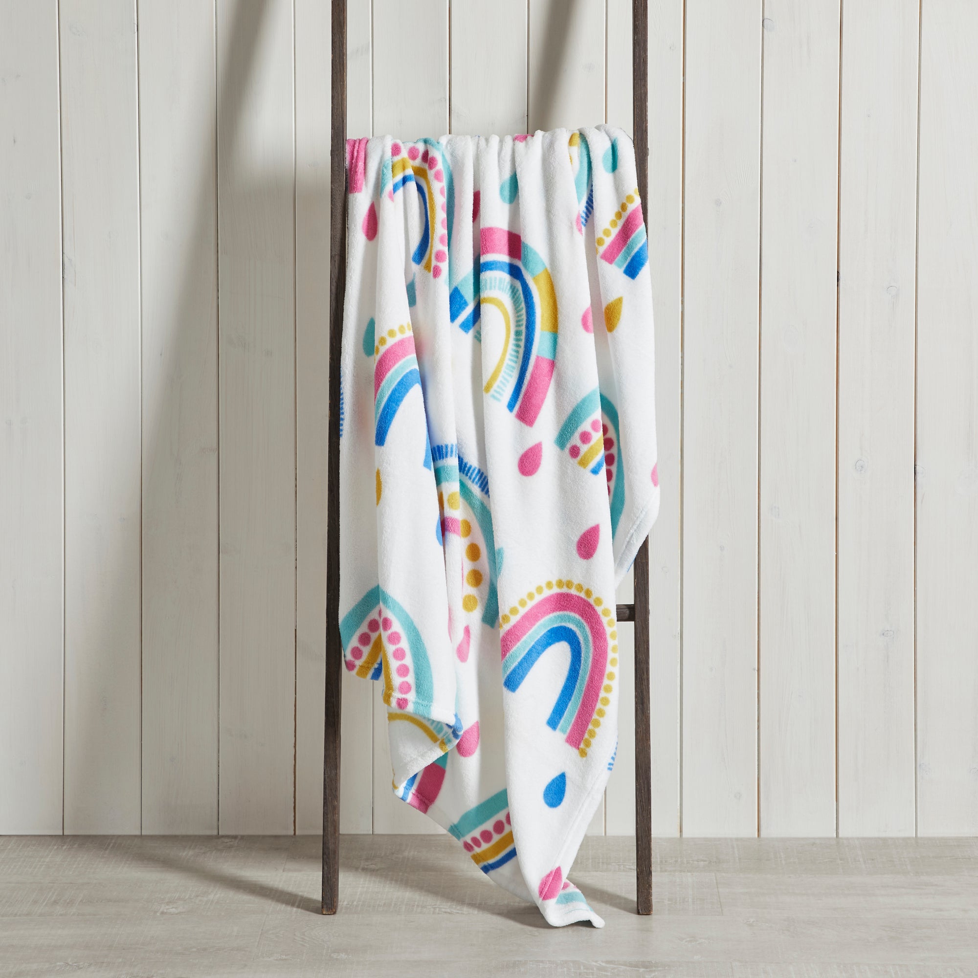 Rainbow Fleece Blanket MultiColoured