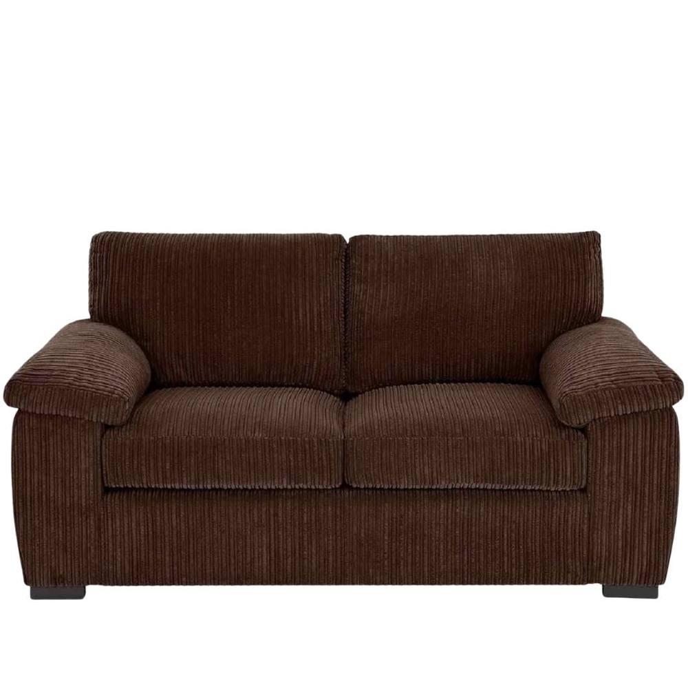 Bliss Furniture Jumbo Cord 2 Seater Sofa with Soft Jumbo Fabric in Brown Colour
