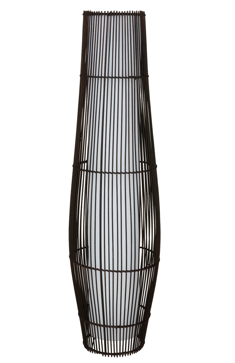 Argos Home Chocolate Rattan Floor Lamp